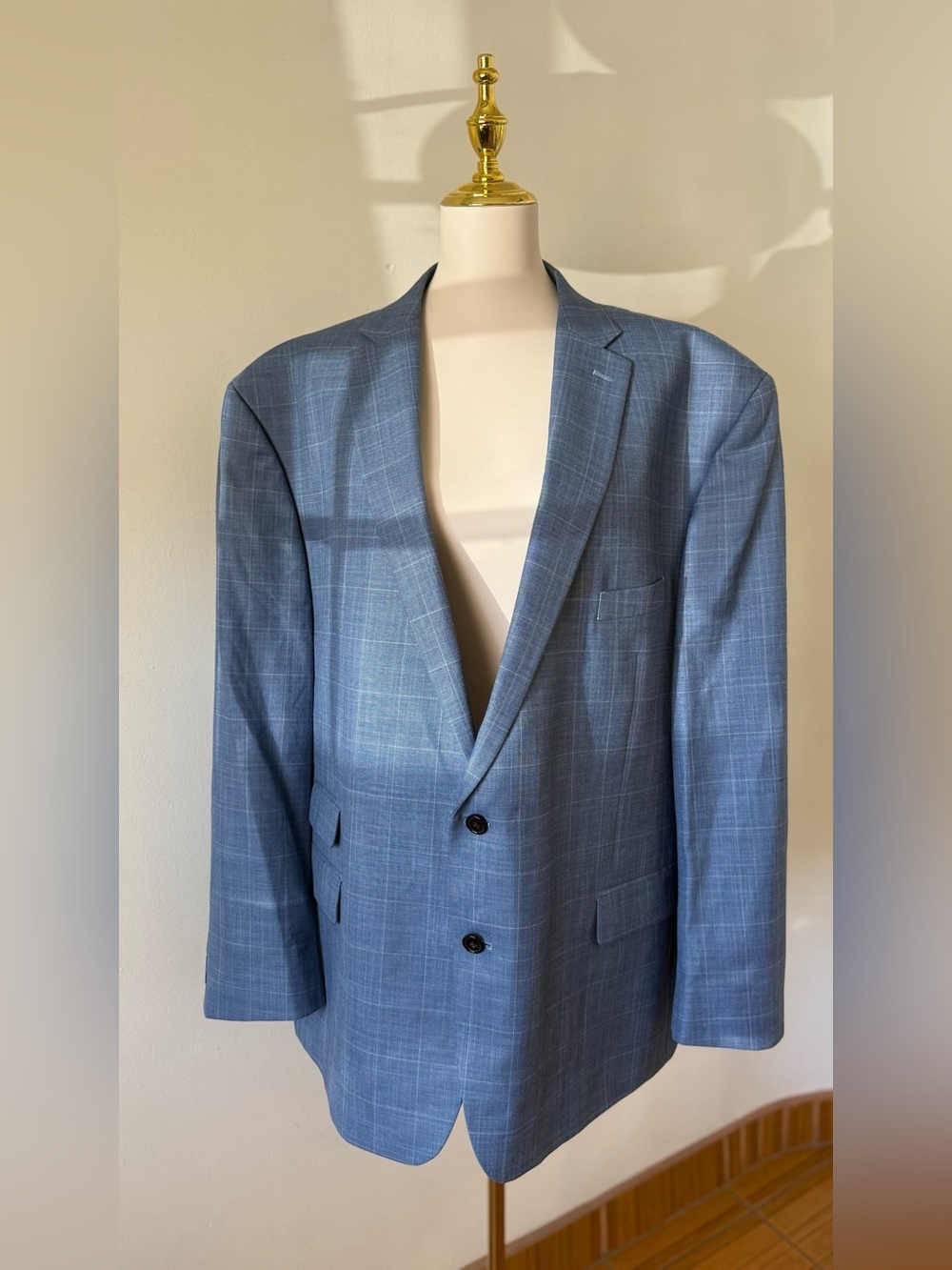 Ralph Lauren Lexington Sportcoat Blue Size 56R Plus Size Men Big & Tall